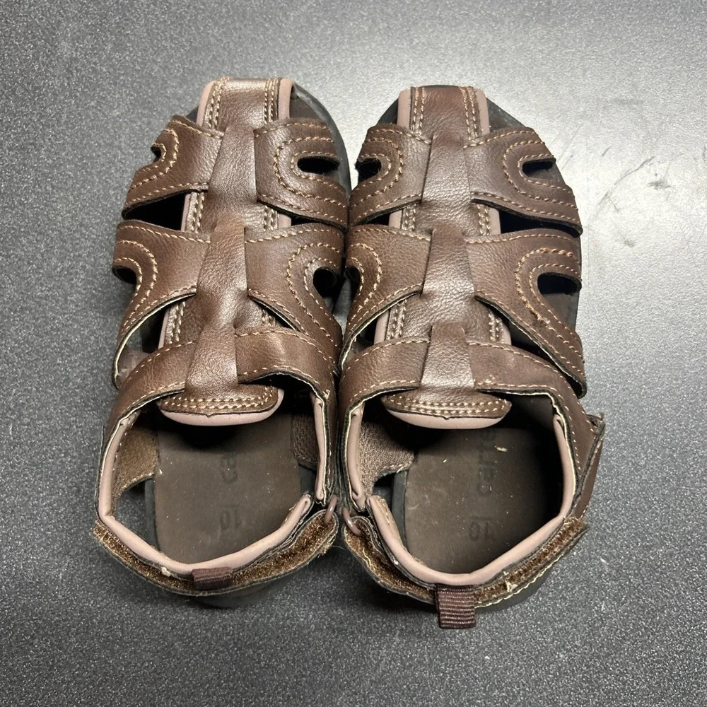 Carters Brown Sandals Toddler Size 10 Summer Clothes Nautical Beachy